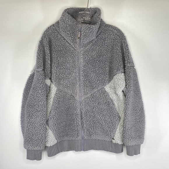 Prana Women's Permafrost Cuddly Fleece Full Zip Jacket Size Large - Picture 1 of 5
